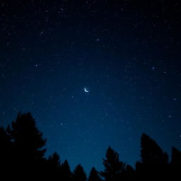 A breathtaking night sky filled with countless sparkling stars, showcasing a deep blue to black gradient that perfectly captures the essence of the universe