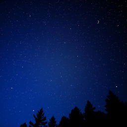 A breathtaking night sky filled with countless sparkling stars, showcasing a deep blue to black gradient that perfectly captures the essence of the universe