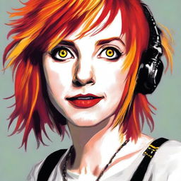 A high-quality profile picture featuring a woman who closely resembles Hayley Williams, the lead vocalist of Paramore