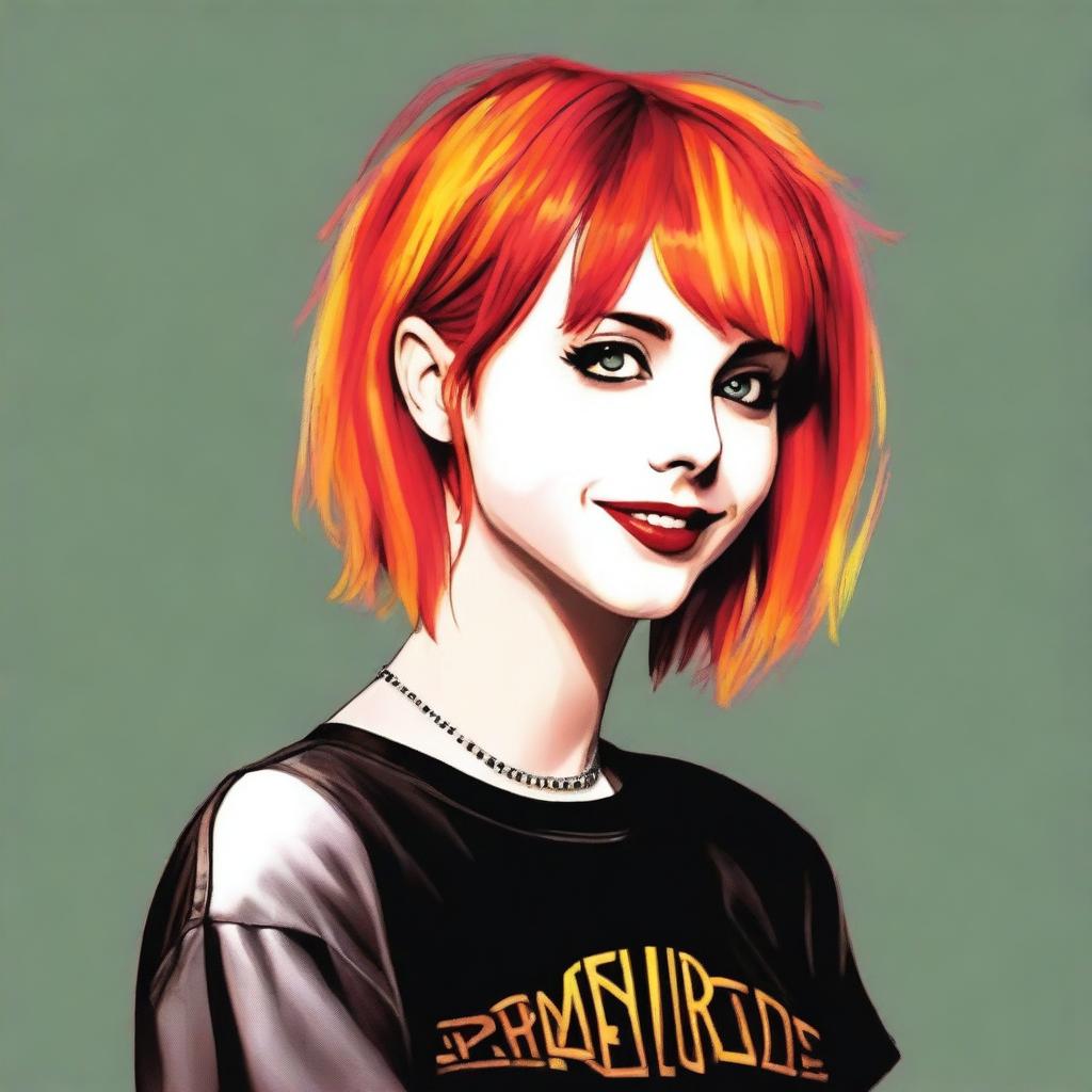 A high-quality profile picture featuring a woman who closely resembles Hayley Williams, the lead vocalist of Paramore