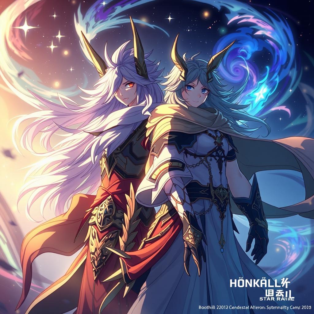 A captivating scene featuring Boothill and Acheron from the Honkai Star Rail video game