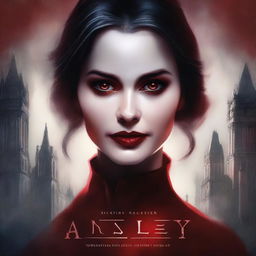 This is a high-quality digital art book cover for a novel titled 'Ainsley' by 'S