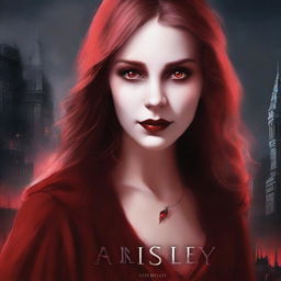 This is a high-quality digital art book cover for a novel titled 'Ainsley' by 'S