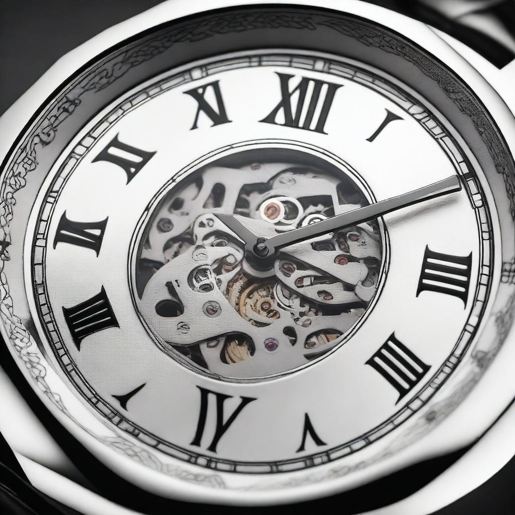 This is a high-resolution image of a classic European-style men's mechanical wristwatch, featuring Arabic numerals