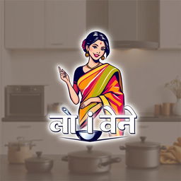 A luxury logo design for a cooking page named "সখের রান্না ঘর"
