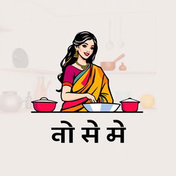 A luxury logo design for a cooking page named "সখের রান্না ঘর"