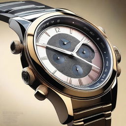 An image showcasing a meticulously designed wristwatch