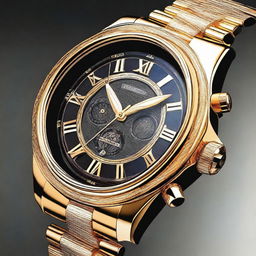 An image showcasing a meticulously designed wristwatch