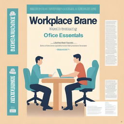 A professionally designed digital art image of a book cover titled 'Workplace Well-being: Mastering Office Health Essentials'