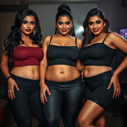 Three enchanting desi women steal the scene with their sultry beauty and confidence