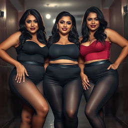 Three enchanting desi women steal the scene with their sultry beauty and confidence