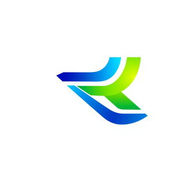 A modern and sleek logo design for the letter 'R', featuring a minimalist style with bold lines and a dynamic shape