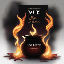 A high-quality digital art image representing the cover of a book titled 'Ink and Flames'