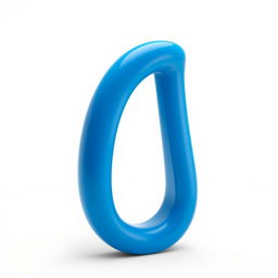 A 3D rotating letter 'A' in vibrant blue color, smoothly animated to showcase its rotation from various angles, set against a clean white background for high contrast