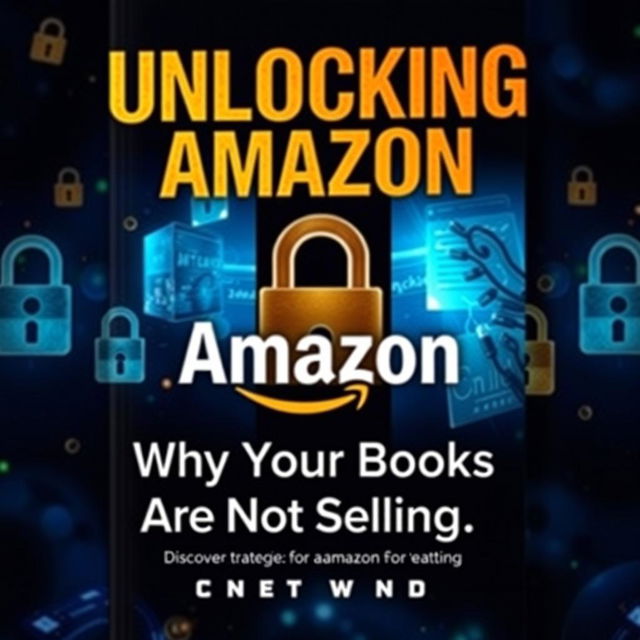 An intriguing book cover for 'Unlocking Amazon: Why Your Books Are Not Selling'