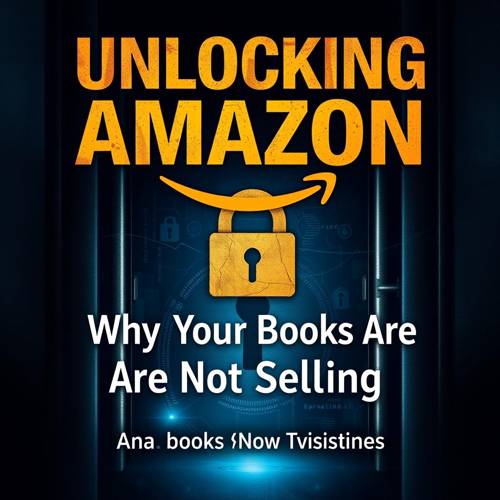 An intriguing book cover for 'Unlocking Amazon: Why Your Books Are Not Selling'