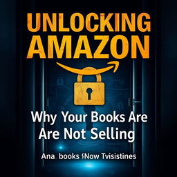 An intriguing book cover for 'Unlocking Amazon: Why Your Books Are Not Selling'