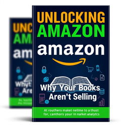 A compelling book cover for 'Unlocking Amazon: Why Your Books Aren't Selling'