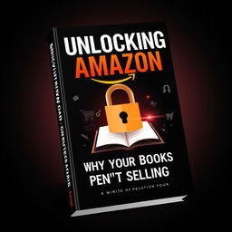 A captivating book cover for 'Unlocking Amazon: Why Your Books Aren't Selling'