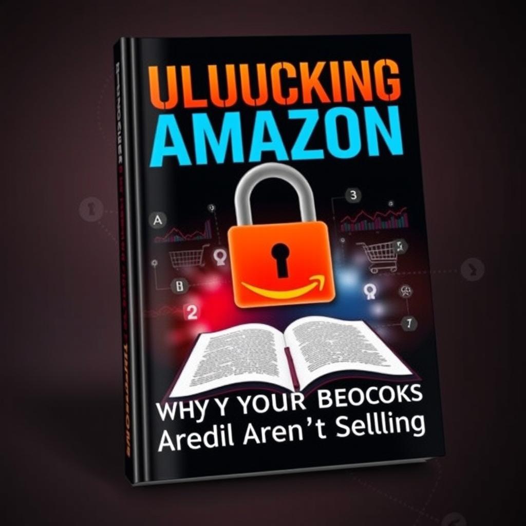 A captivating book cover for 'Unlocking Amazon: Why Your Books Aren't Selling'