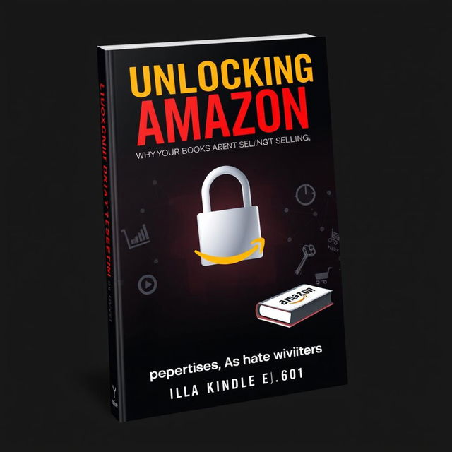 A captivating book cover for 'Unlocking Amazon: Why Your Books Aren't Selling'