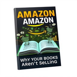 A captivating and informative book cover for 'Unlocking Amazon: Why Your Books Aren't Selling'