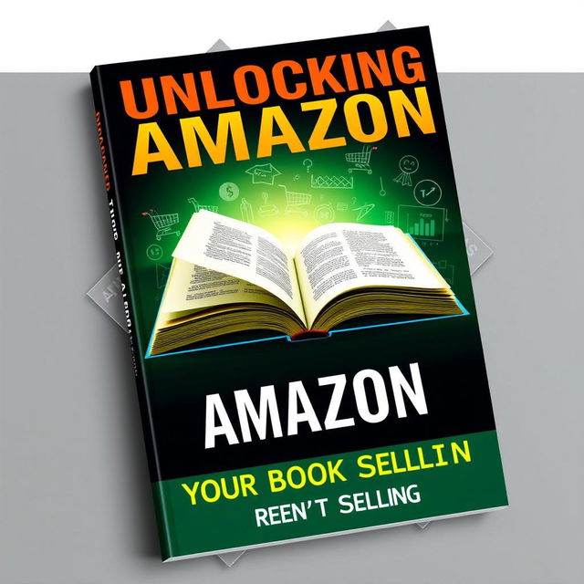 A captivating and informative book cover for 'Unlocking Amazon: Why Your Books Aren't Selling'