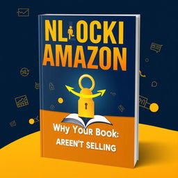 An eye-catching book cover for 'Unlocking Amazon: Why Your Books Aren't Selling'