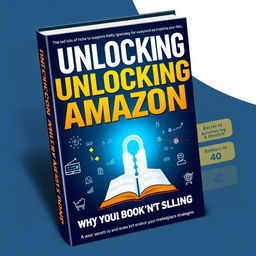 An eye-catching book cover for 'Unlocking Amazon: Why Your Books Aren't Selling'