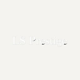 A clean and minimalist design for a brand named 'LS Prestige', focusing on sophistication and professionalism