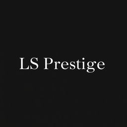 A clean and minimalist design for a brand named 'LS Prestige', focusing on sophistication and professionalism