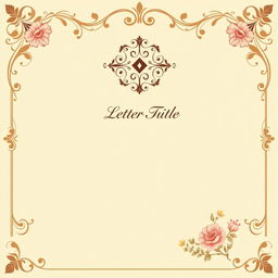 A letterhead design that features a beautiful, decorative border