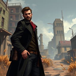 Create a male character that embodies the personality traits of Max Payne, Arthur Morgan, and Jinx