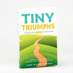 A captivating book cover for 'Tiny Triumphs: Unlocking the Power of Small Steps for Lasting Change'