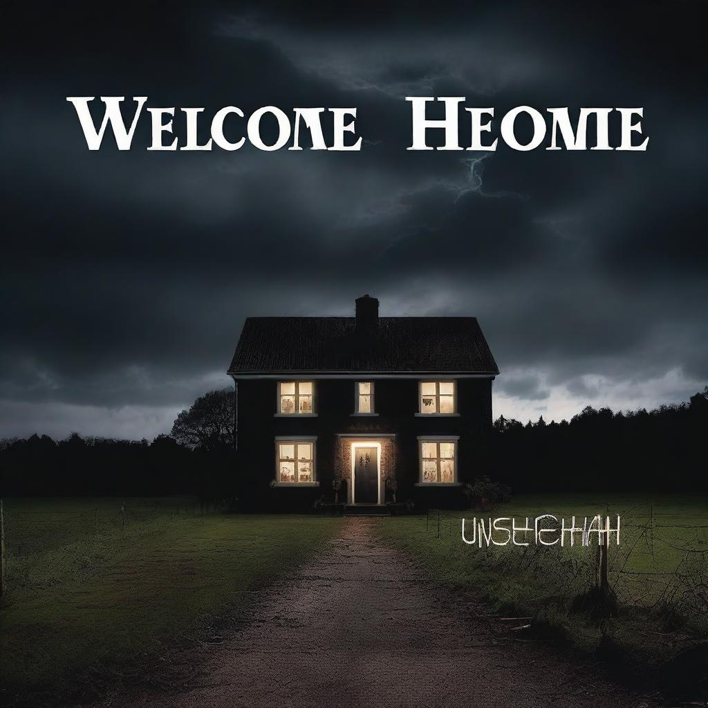 A chilling 'Welcome Home' scene captured in a high-quality photograph