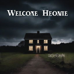 A chilling 'Welcome Home' scene captured in a high-quality photograph