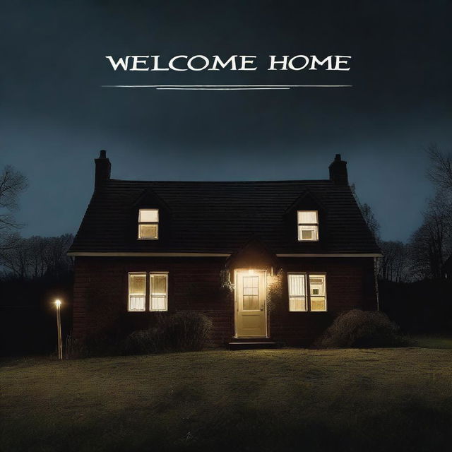 A chilling 'Welcome Home' scene captured in a high-quality photograph