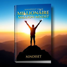 An eye-catching book cover for 'Manifest Your Millionaire Mindset'