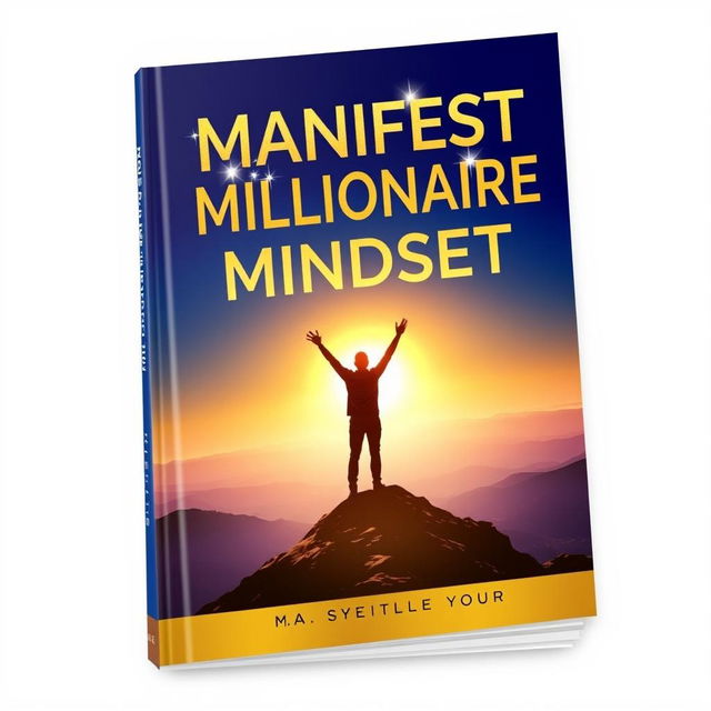 An eye-catching book cover for 'Manifest Your Millionaire Mindset'