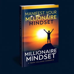 An eye-catching book cover for 'Manifest Your Millionaire Mindset'