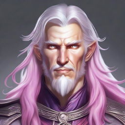 A high-resolution digital art image portraying a human male character from the Dungeons and Dragons universe