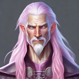 A high-resolution digital art image portraying a human male character from the Dungeons and Dragons universe