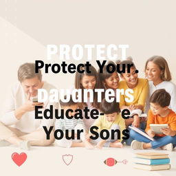 A thought-provoking educational poster emphasizing the themes of protection and empowerment