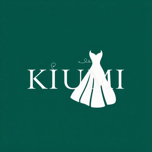 A logo design for a fashion designer company named 'KIUMI'