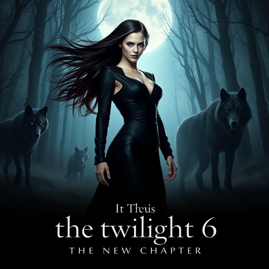 The Twilight Saga 6: The New Chapter, a stunning and dramatic poster showcasing a new storyline set in the mystical world of vampires and werewolves