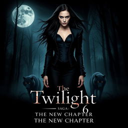 The Twilight Saga 6: The New Chapter, a stunning and dramatic poster showcasing a new storyline set in the mystical world of vampires and werewolves