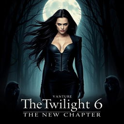 The Twilight Saga 6: The New Chapter, a stunning and dramatic poster showcasing a new storyline set in the mystical world of vampires and werewolves