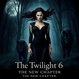 The Twilight Saga 6: The New Chapter, a stunning and dramatic poster showcasing a new storyline set in the mystical world of vampires and werewolves
