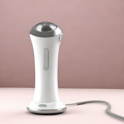 A high-quality 3D render of a medical hair removal device, designed in the style of modern Italian industrial design