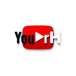 A creative rendition of the YouTube logo featuring the letters 'MrH' incorporated into the design